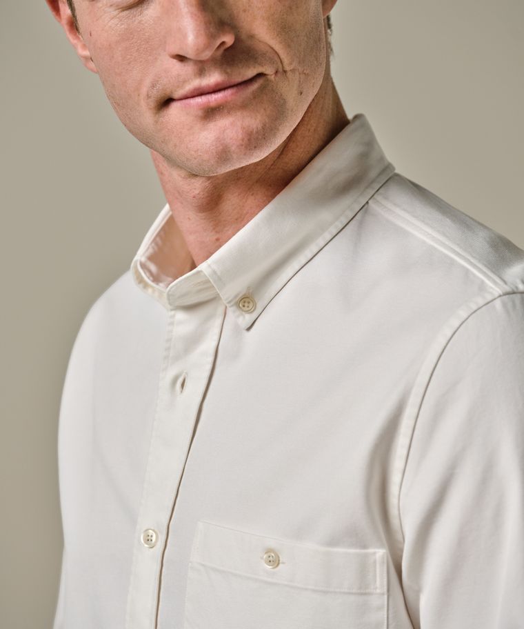 Profuomo Off-white Relaxed Fit Overhemd