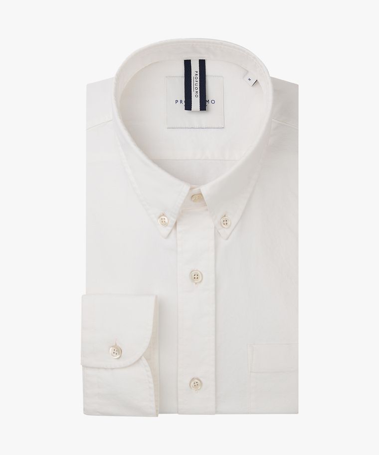 Profuomo Off-white Relaxed Fit Overhemd