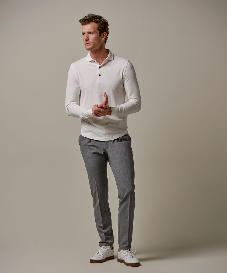 profuomo Off white single jersey polo