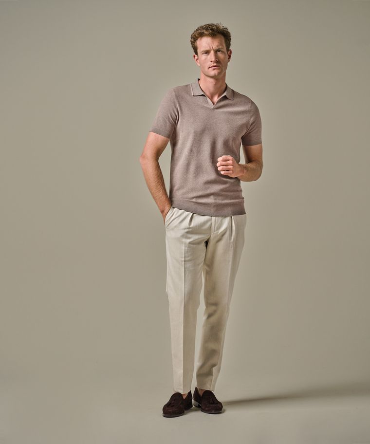 profuomo Open kraag luxury basic polo