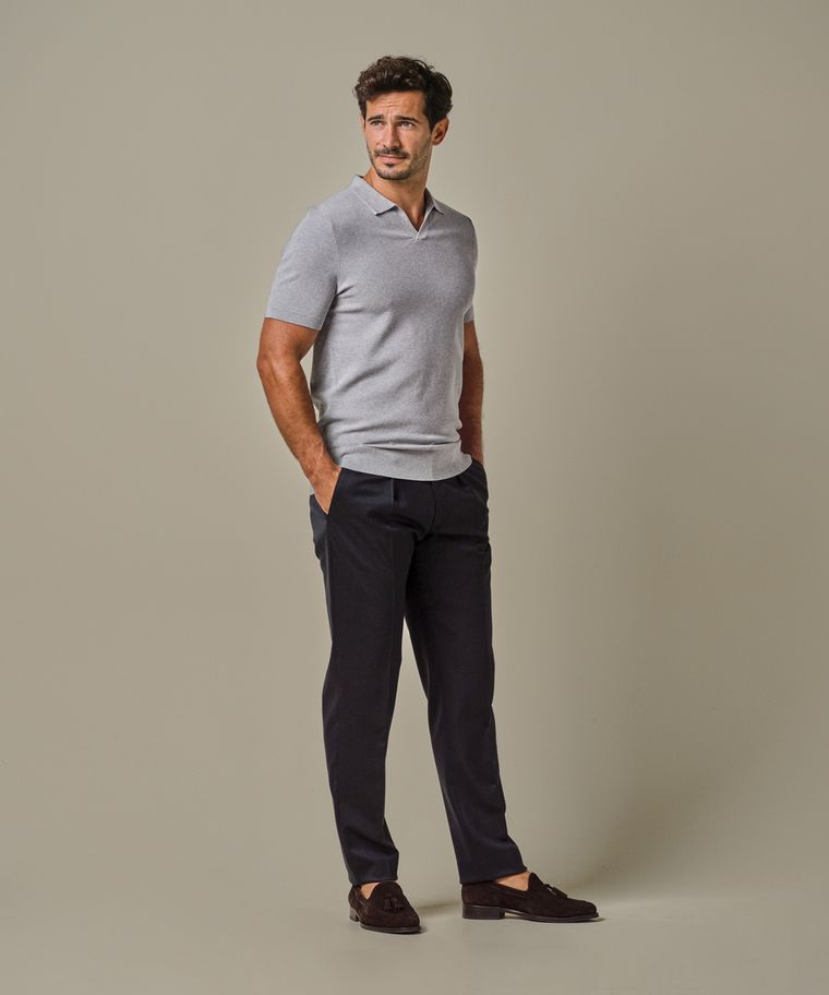 profuomo Open kraag luxury basic polo