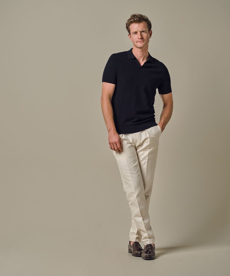 profuomo Open kraag luxury basic polo