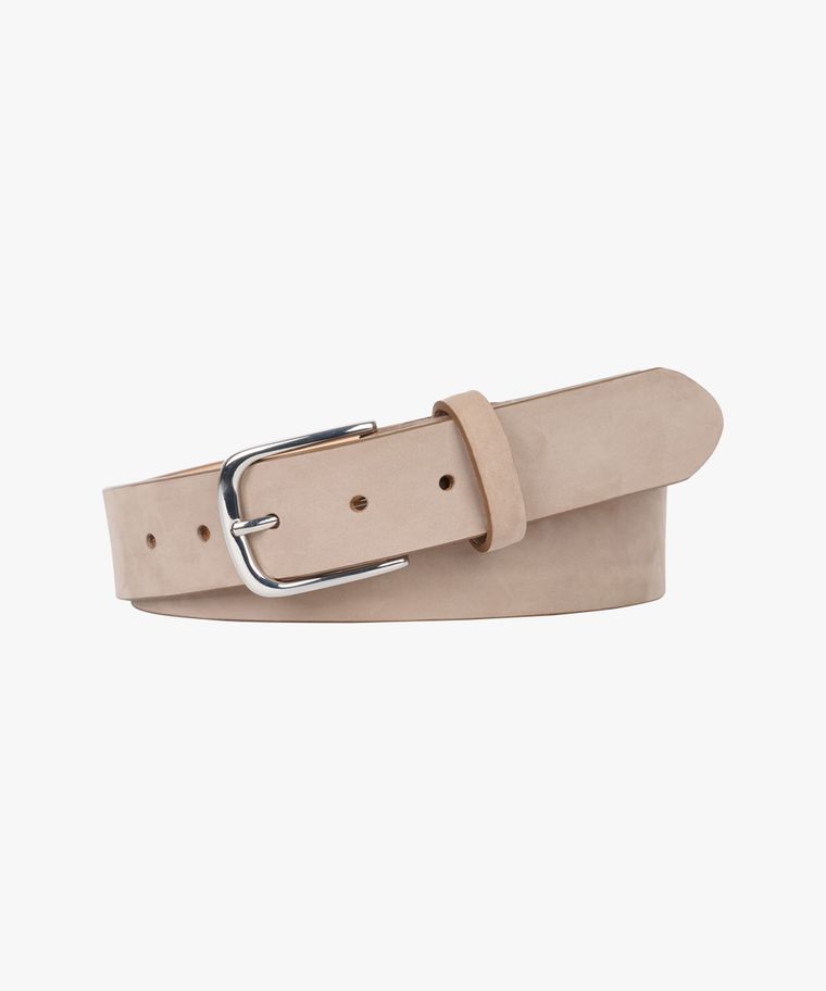profuomo Taupe nubuck leren riem