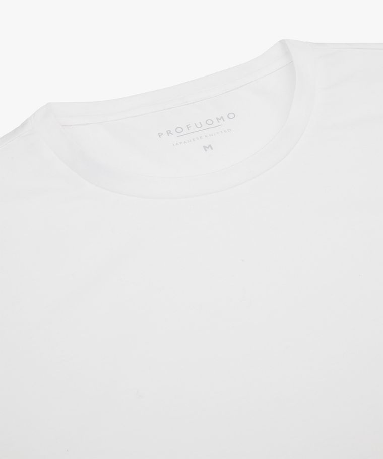 Profuomo Wit Japanese Knitted T-shirt