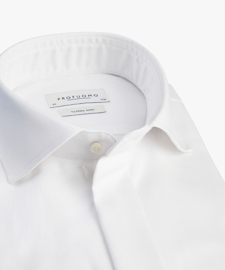 Profuomo Wit Smoking Overhemd