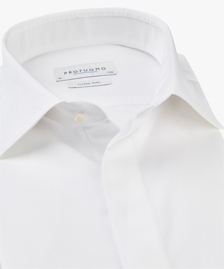 Profuomo Wit Smoking Overhemd