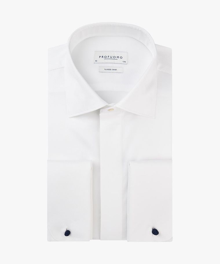 profuomo Wit smoking overhemd