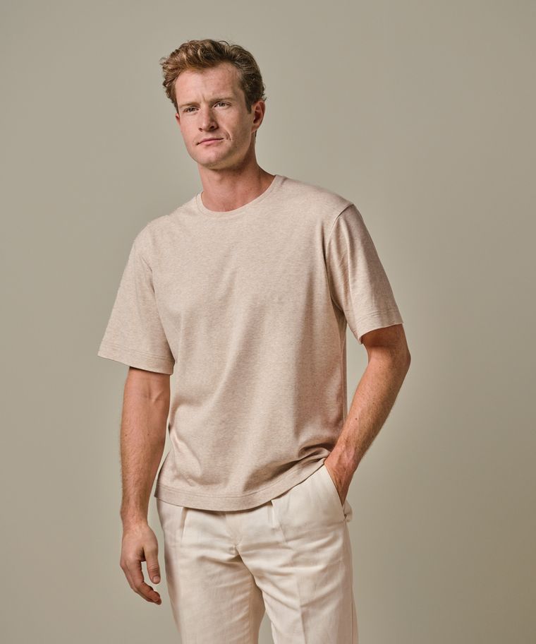 Profuomo Zand Loose Fit T-shirt