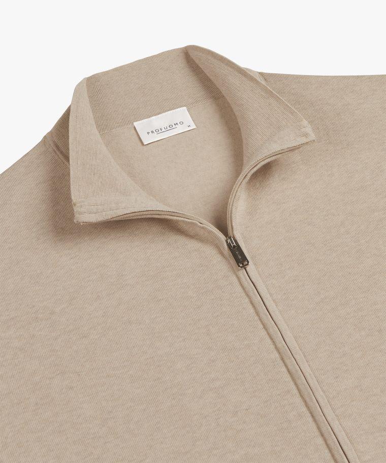 Profuomo Zand Luxury Basic Full Zip