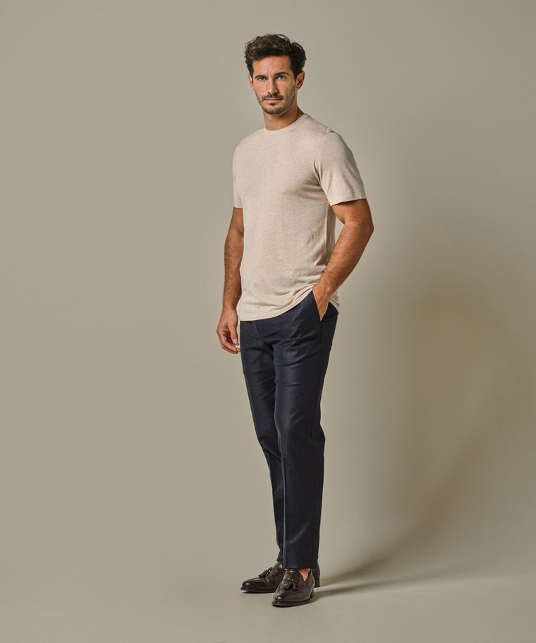 profuomo Zand luxury basic t-shirt