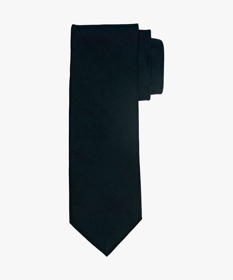 profuomo Zwart zijden das