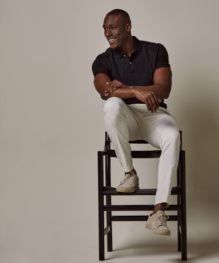 profuomo Zwarte pique polo