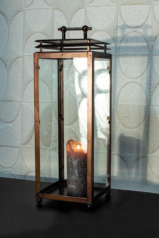 Ptmd Dunja Copper Decoratie Dunja Copper Accessoires Dunja Copper Lantaarns En Kandelaars