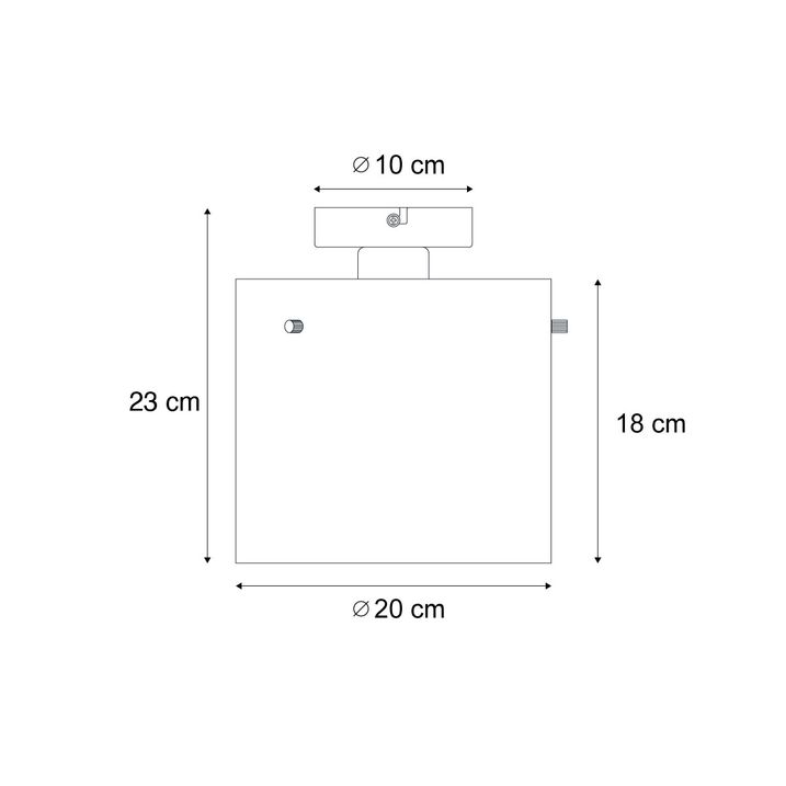 Qazqa Art Deco Plafondlamp Zwart Met Smoke Glas - Laura