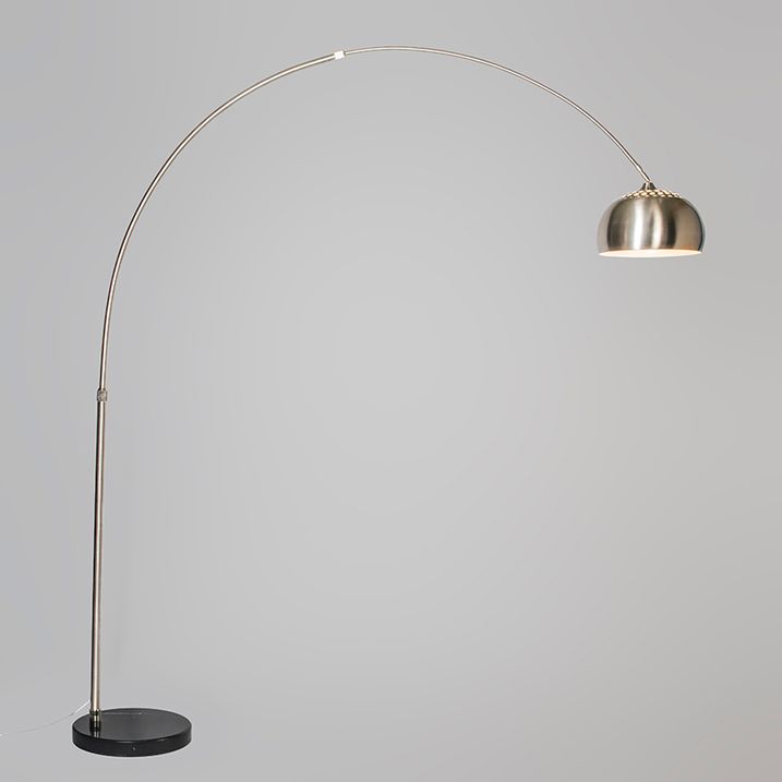 Qazqa Booglamp Staal Metalen Kap 32 Cm Verstelbaar - XXL