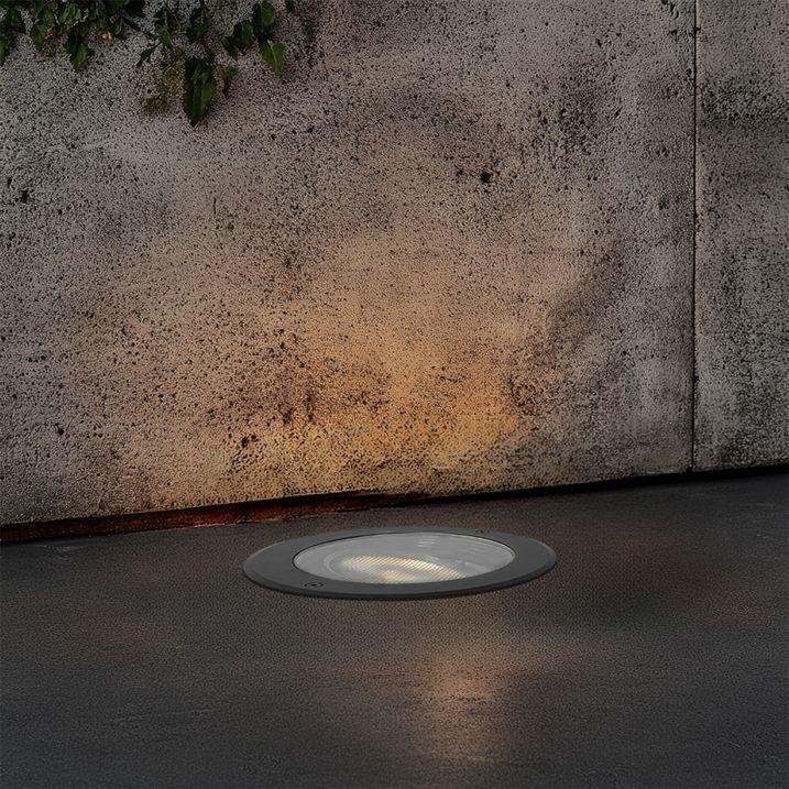 qazqa Buiten grondspot zwart AR111 verstelbaar IP65 - Delux Honey