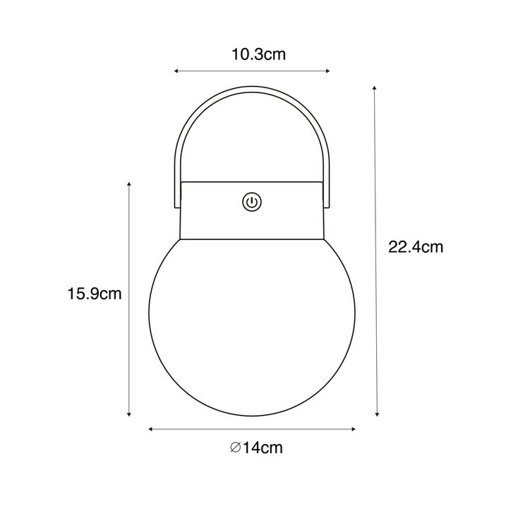 Qazqa Buiten Hanglamp Zwart Incl. LED 3-staps Dimbaar Solar - Cornelia