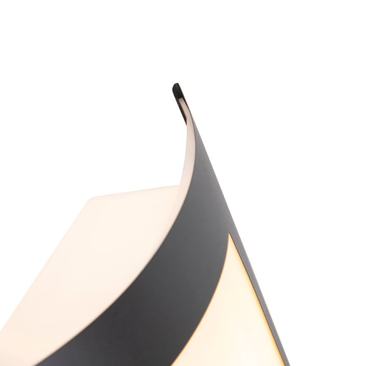 Qazqa Buiten Wandlamp Antraciet IP44 Schemersensor - Emmerald