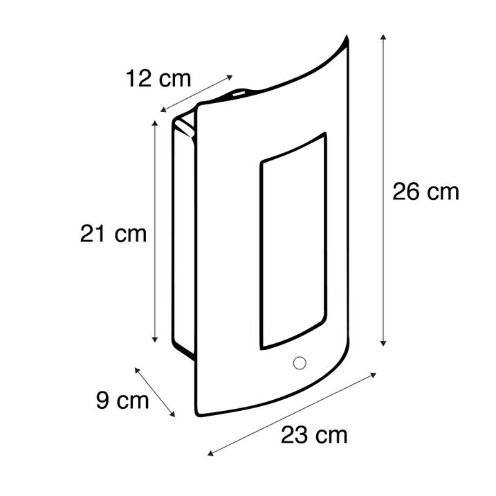 Qazqa Buiten Wandlamp Antraciet IP44 Schemersensor - Emmerald