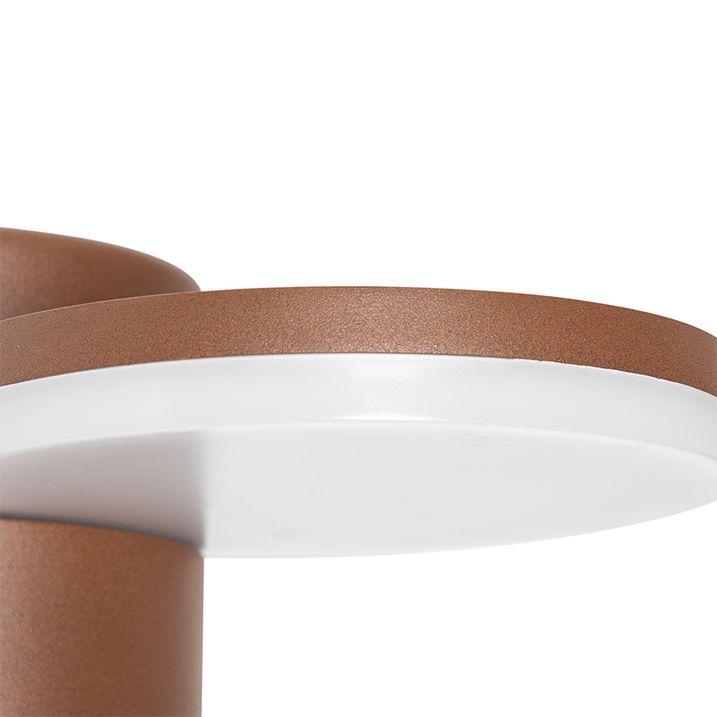Qazqa Buiten Wandlamp Roestbruin Incl. LED IP54 Bewegingssensor - Esmee