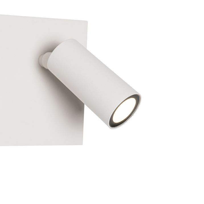 Qazqa Buiten Wandlamp Wit Incl. LED 2-lichts Bewegingssensor- Simon