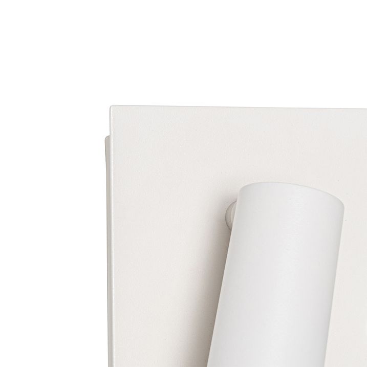 Qazqa Buiten Wandlamp Wit Incl. LED 2-lichts Bewegingssensor- Simon