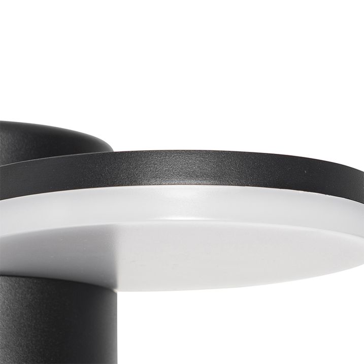 Qazqa Buiten Wandlamp Zwart Incl. LED IP54 Bewegingssensor - Esmee