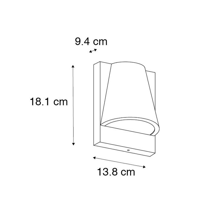 Qazqa Buiten Wandlamp Zwart IP44 Met Schemerschakelaar - Femke