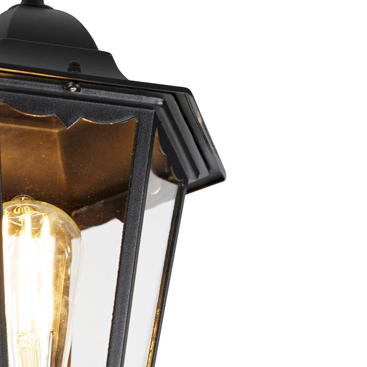 Qazqa Buitenlantaarn Zwart 220 Cm 3-lichts IP44 - Havana