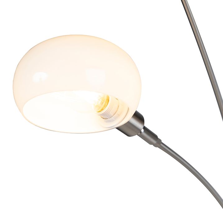 Qazqa Design Vloerlamp Staal 5-lichts - Sixties Marmo