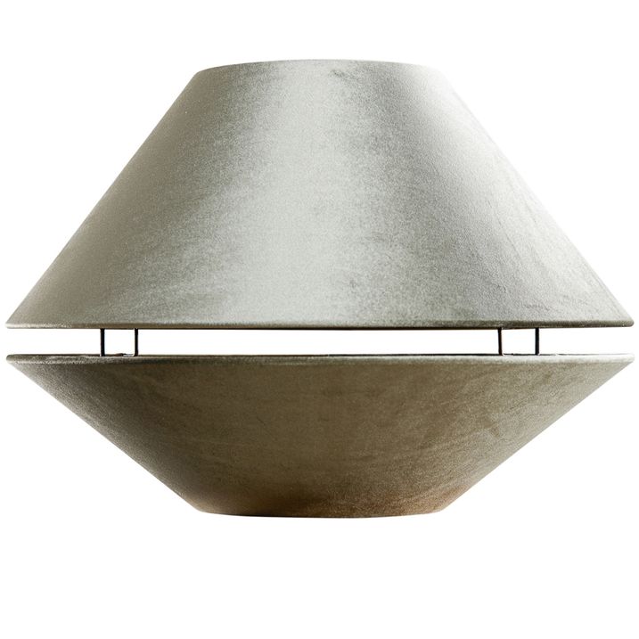 Qazqa Dubbele Velours Lampenkap Groen Met Gouden Binnenkant