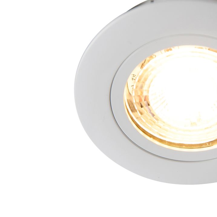 Qazqa Inbouwspot Wit Incl. LED 3-staps Dimbaar IP44 - Ulo