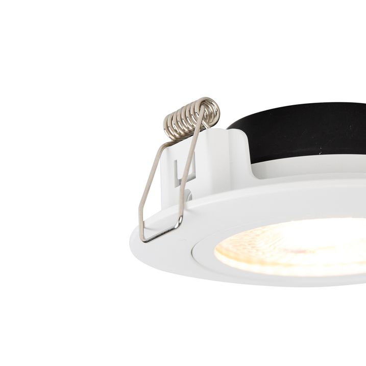 Qazqa Inbouwspot Wit Incl. LED 3-staps Dimbaar IP44 - Ulo