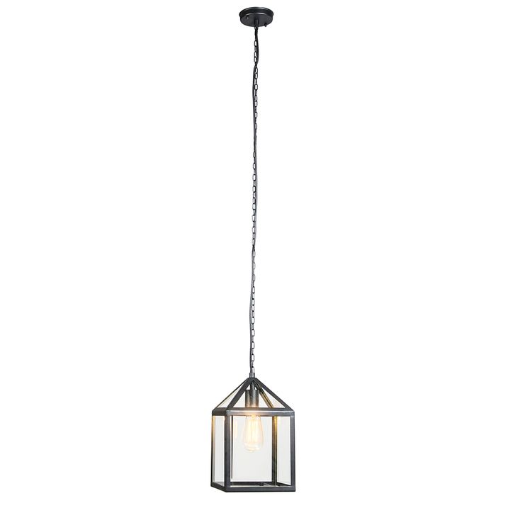 Qazqa Industriële Buiten Hanglamp Zwart IP23 - Amsterdam