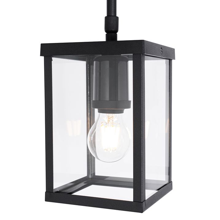 Qazqa Industriële Buiten Hanglamp Zwart IP44 - Charlois