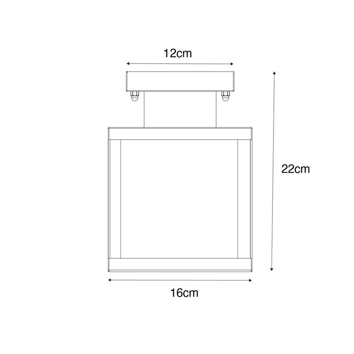 Qazqa Industriële Buiten Plafondlamp Zwart Met Goud - Rotterdam