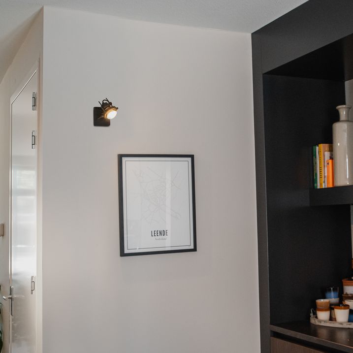 qazqa Industriële plafondspot zwart draai- en kantelbaar GU10 50mm - Suplux