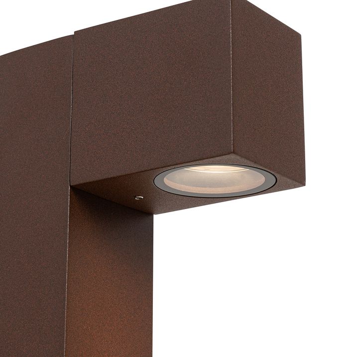 Qazqa Industriële Staande Buitenlamp Roestbruin 65 Cm IP44 - Baleno