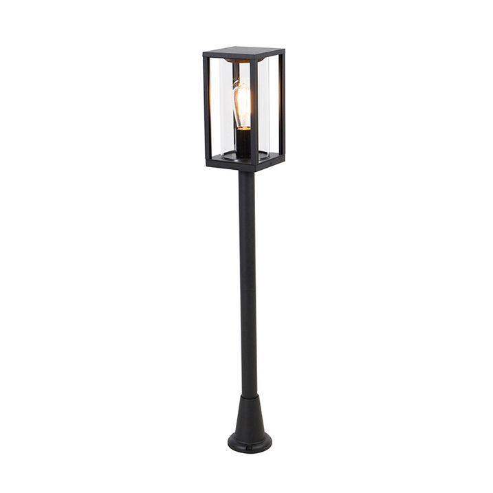 Qazqa Industriële Staande Buitenlamp Zwart 100 Cm IP44 - Charlois