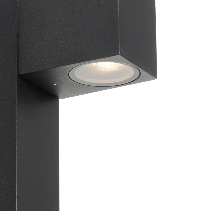 Qazqa Industriële Staande Buitenlamp Zwart 65 Cm IP44 - Baleno