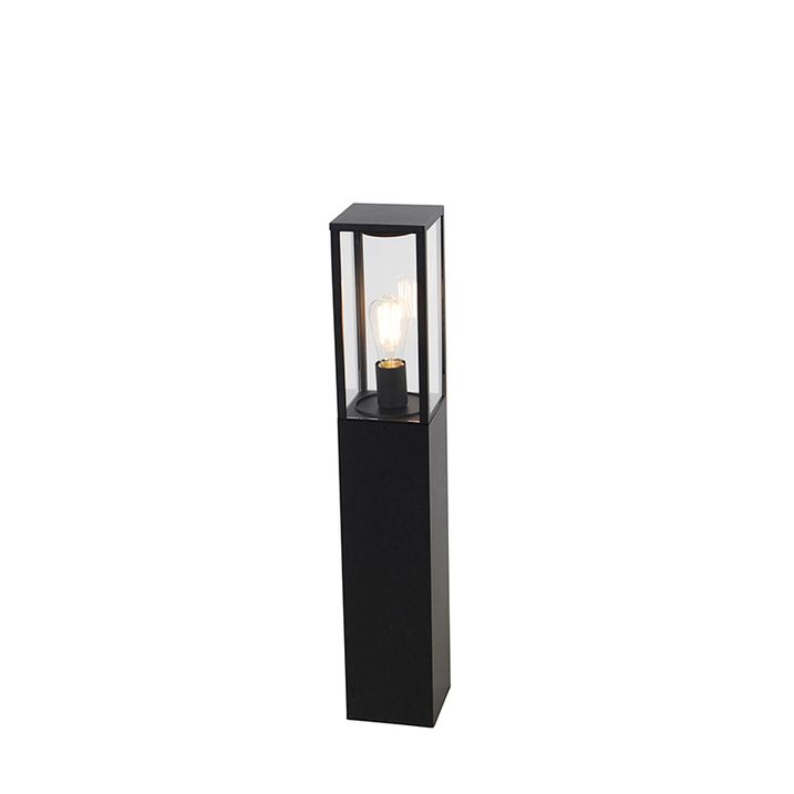 Qazqa Industriële Staande Buitenlamp Zwart 80 Cm IP44 - Charlois