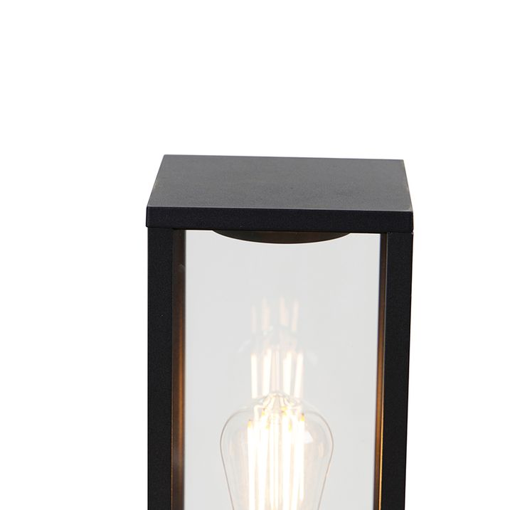 Qazqa Industriële Staande Buitenlamp Zwart 80 Cm IP44 - Charlois