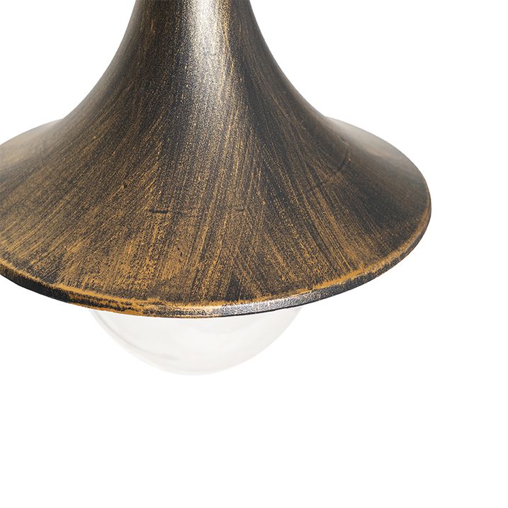 Qazqa Klassieke Buiten Lantaarn Antiek Goud 100 Cm IP44 - Daphne