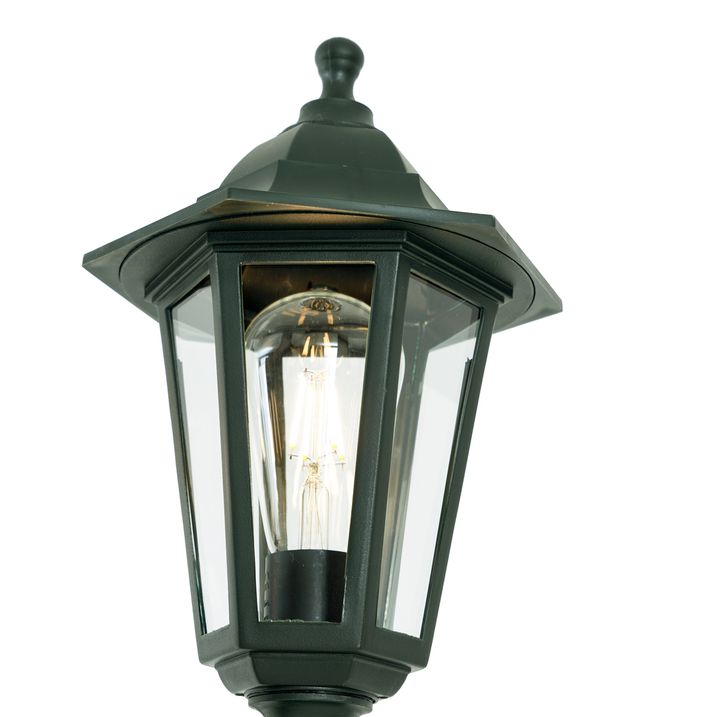 Qazqa Klassieke Buiten Lantaarn Donker Groen 217cm 3-lichts IP44 - New Haven