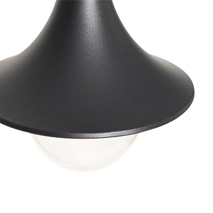 Qazqa Klassieke Buiten Lantaarn Zwart 125 Cm IP44 - Daphne