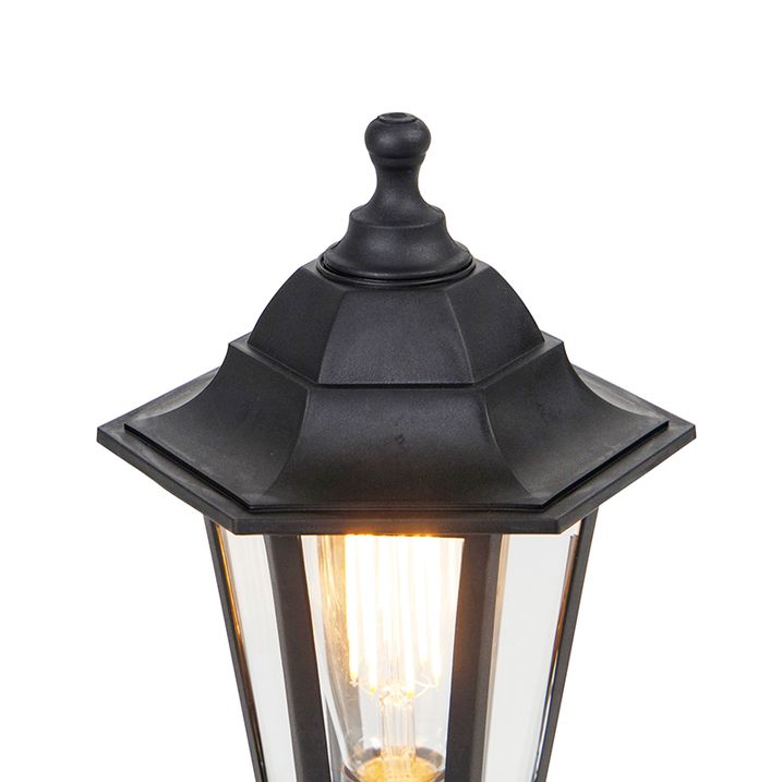 Qazqa Klassieke Buiten Vloerlamp Zwart 42 2 Cm IP44 - New Haven