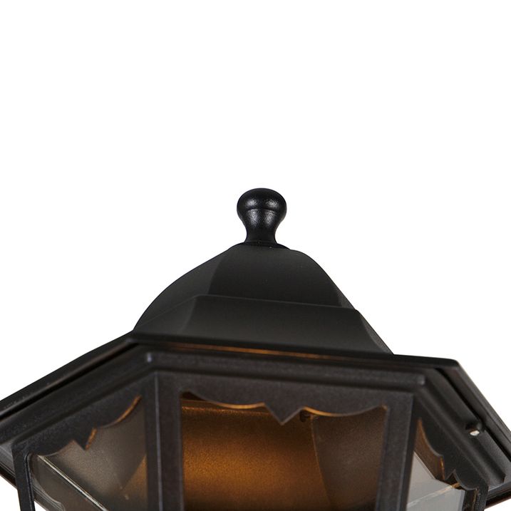 Qazqa Klassieke Buitenlantaarn Zwart 200 Cm IP44 - Havana