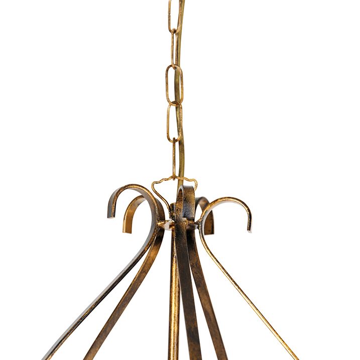 Qazqa Klassieke Kroonluchter Antiek Goud 5-lichts - Giuseppe