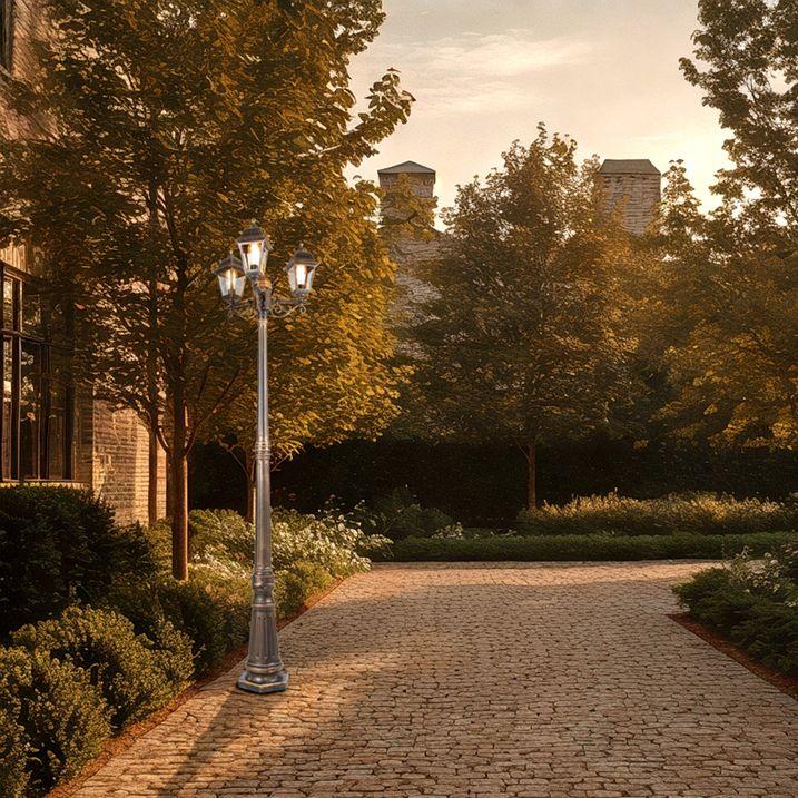 qazqa Klassieke lantaarn antiek goud 3-lichts IP44 - Capital