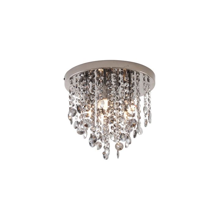 Qazqa Klassieke Plafondlamp Zwart Met Smoke Glas - Medusa